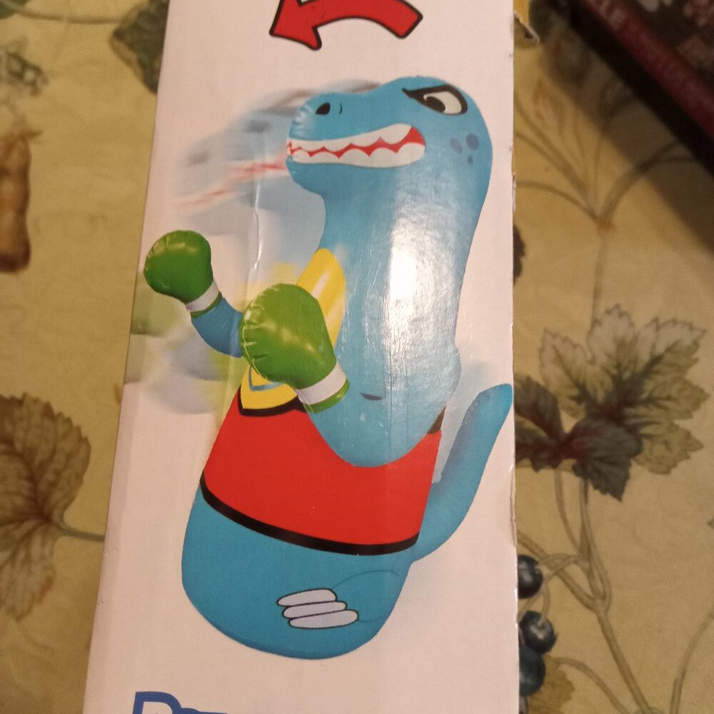 Inflatable Bounce Back Dinosaur Punching Bag NWOT